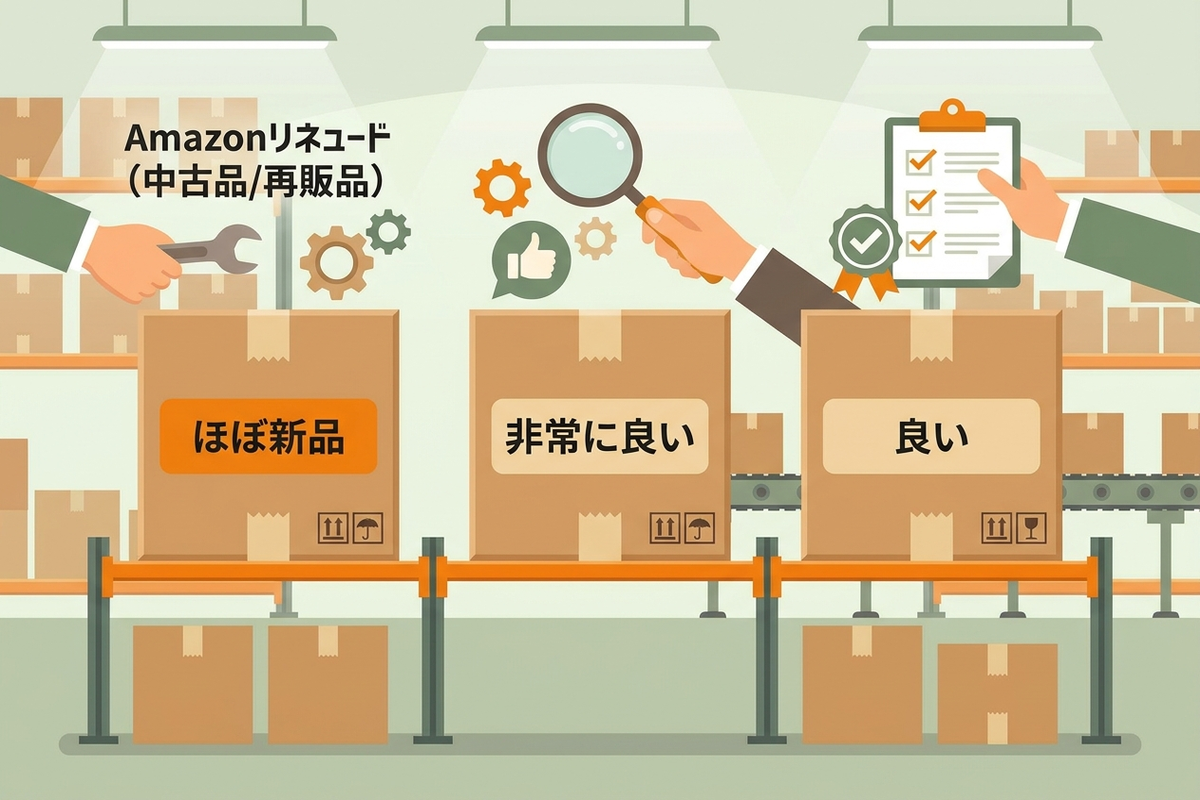Amazon中古品のコンディション分類