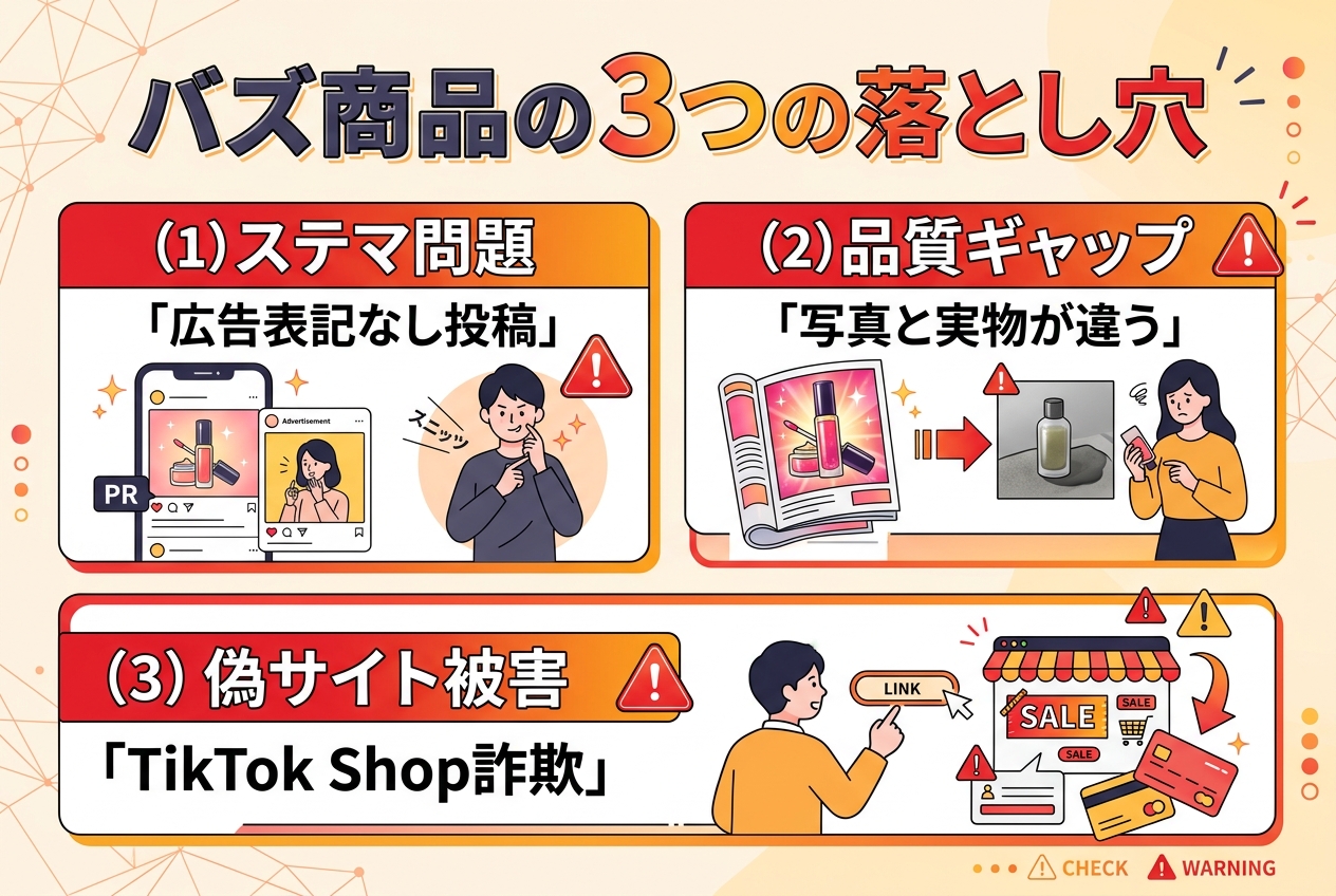 バズ商品の3つの落とし穴