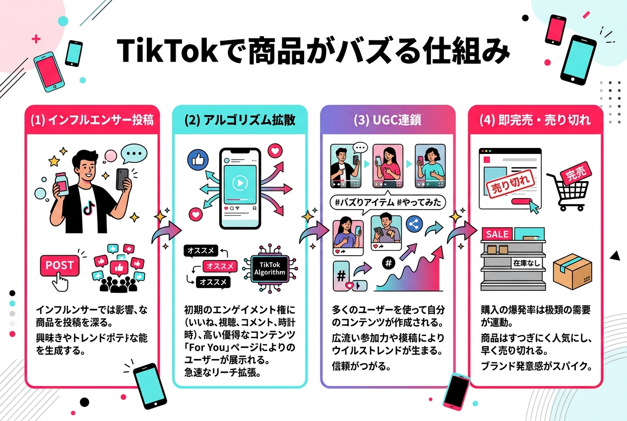 TikTokで商品がバズる仕組み