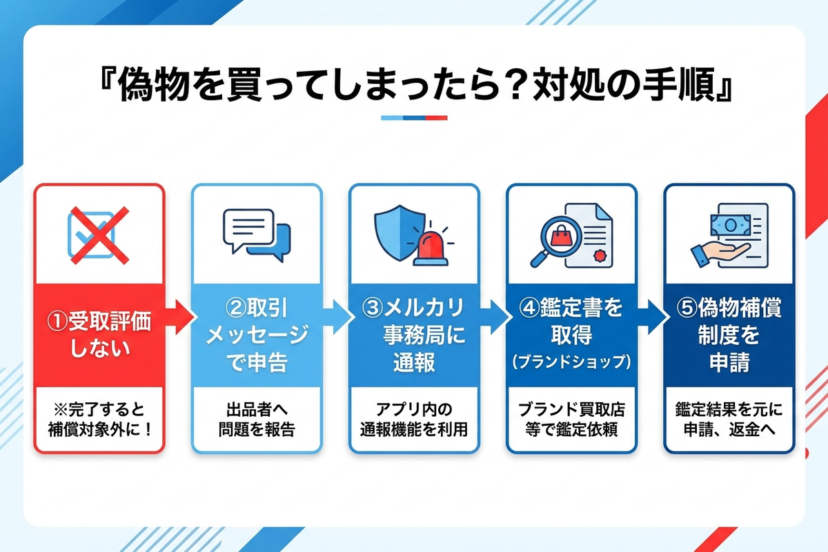 偽物を買ってしまったら？対処の手順
