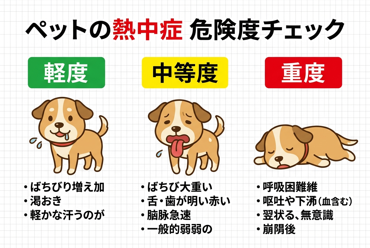 ペットの熱中症 危険度チェック