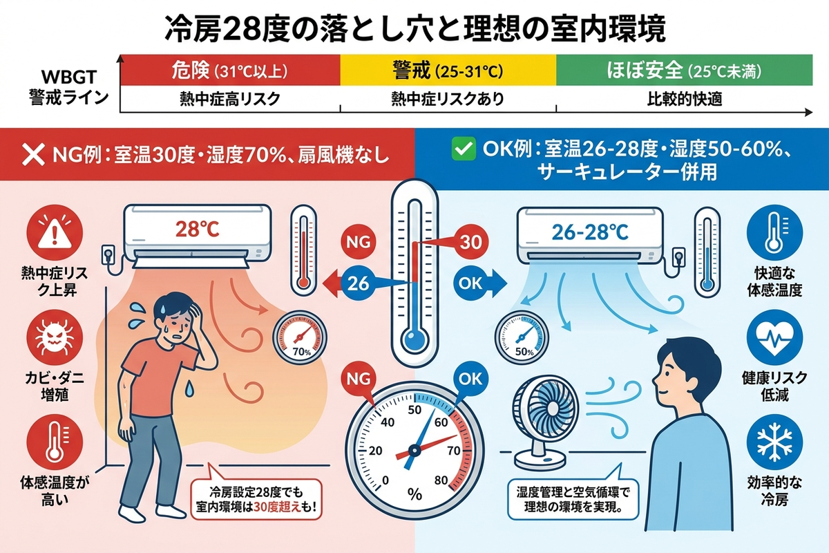 冷房28度の落とし穴と理想の室内環境