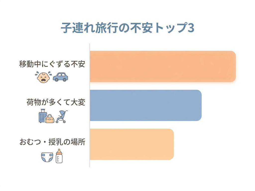 子連れ旅行の不安トップ3