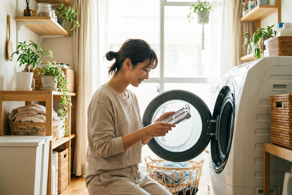 ドラム式洗濯乾燥機のフィルター掃除、サボるとどうなる？電気代と乾燥時間の変化を検証【2026年】