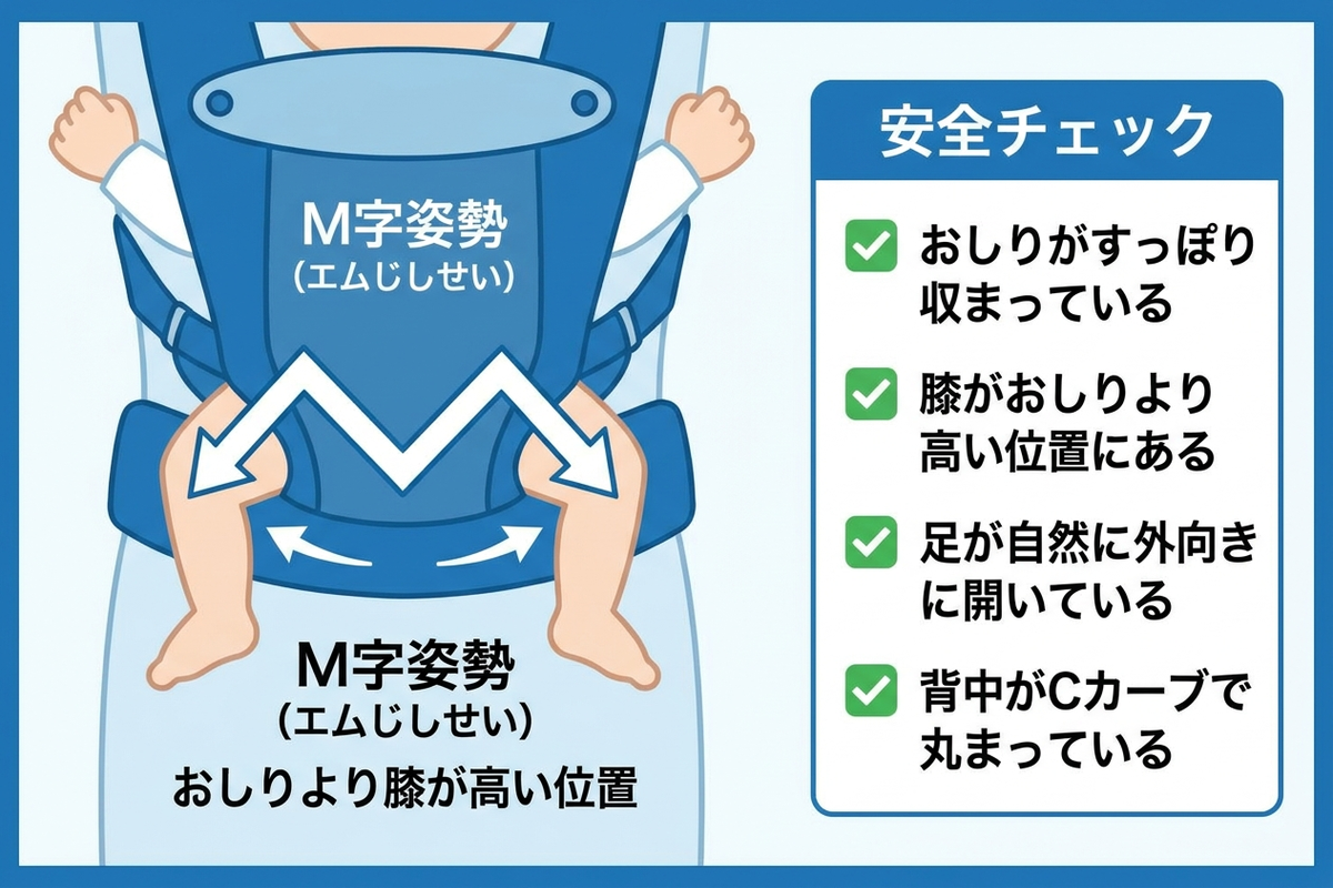 抱っこ紐の安全チェックリスト