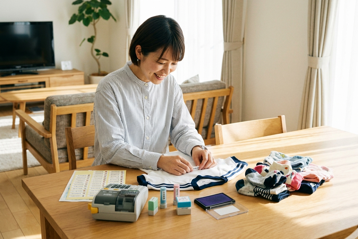 入園入学準備の「お名前つけ」、結局どれが一番ラク？お名前シール・アイロン転写・テプラの正解【2026年版】