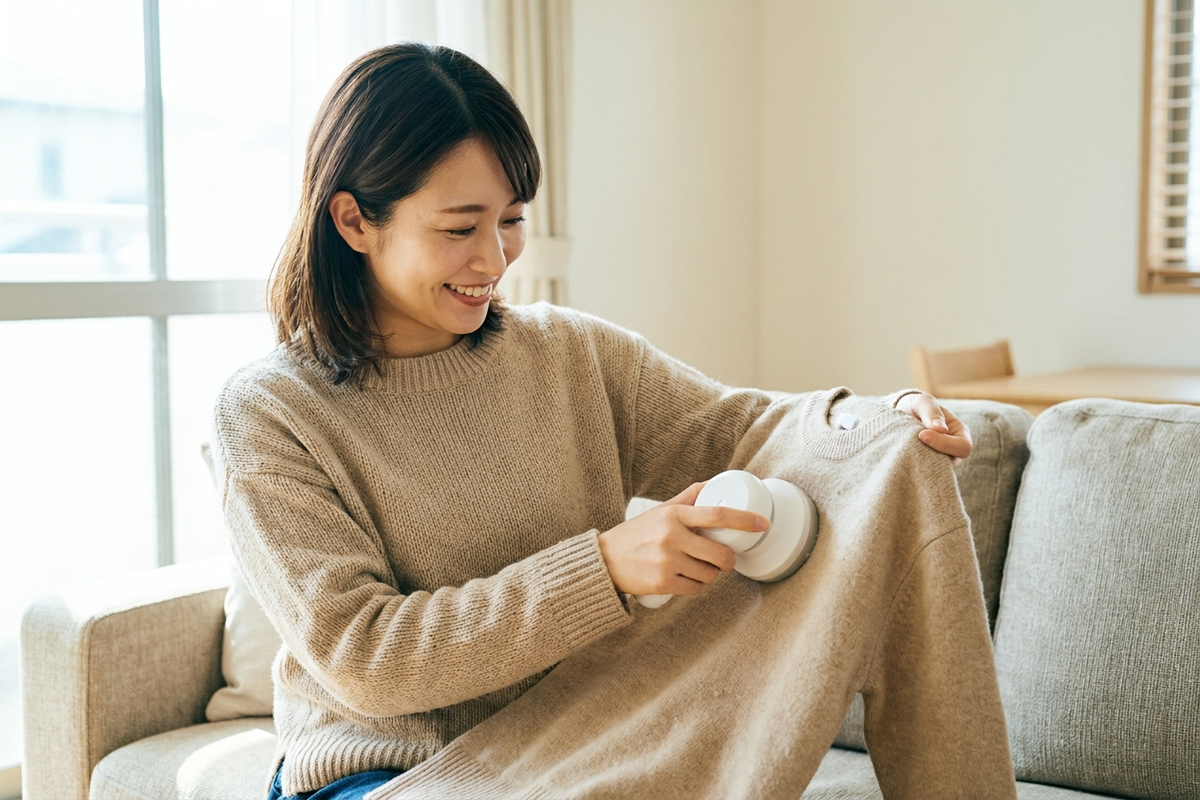 毛玉取り器は本当に効果ある？刃式・電池式・コードレスをニット・セーターで検証【2026年版】