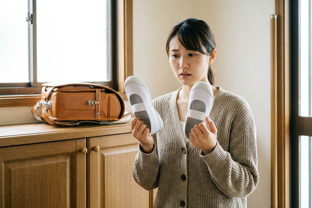 新学期早々、上履きのサイズを見誤って1週間で買い直した話｜二度と失敗しない測り方【2026年版】