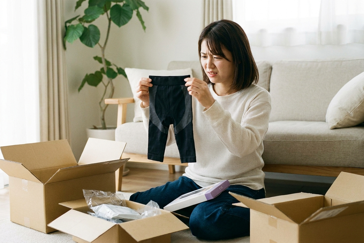 着圧レギンスをネットで衝動買いして後悔した話｜サイズ・生地・段階着圧で学んだ3つの後悔ポイント【2026年版】