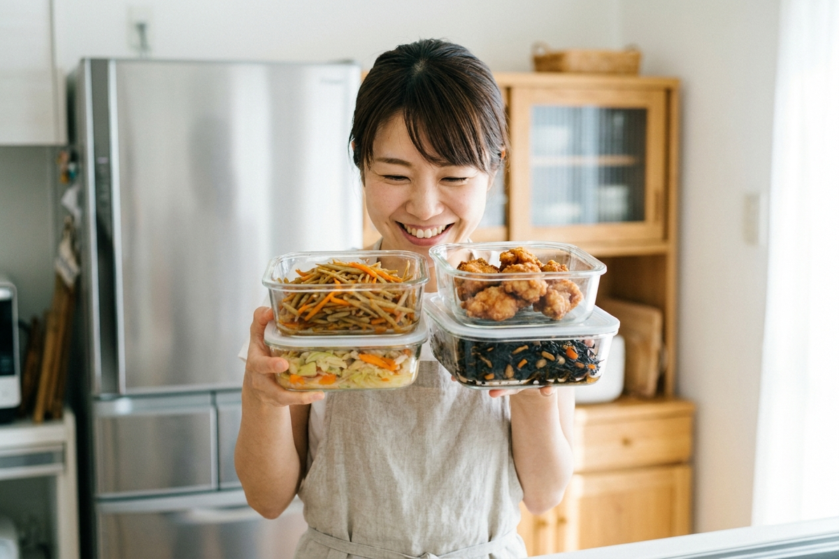 作り置きおかずを冷凍保存、解凍後の美味しさは落ちる？お弁当用の正しい温め方をAIが検証【2026年版】