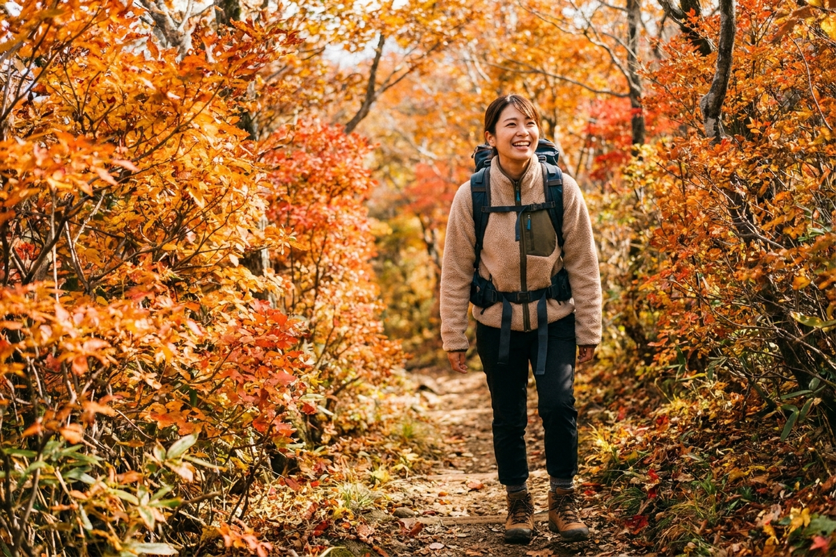 紅葉登山で靴の中のつま先が冷える問題、貼るカイロの位置でどれだけ変わるか検証してみた【2026年版】