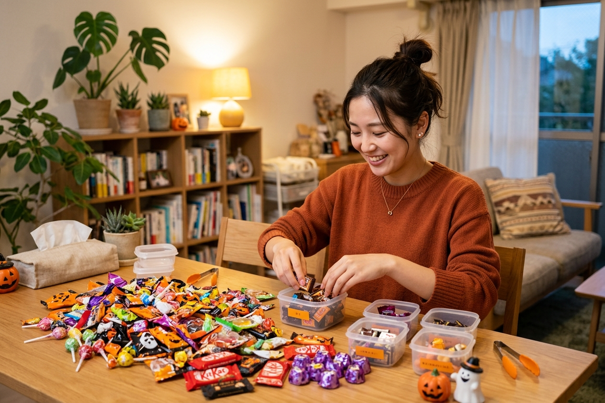 ハロウィンでもらったお菓子の山、結局どう管理する？虫歯リスクを減らす「交換制」のやり方【2026年】