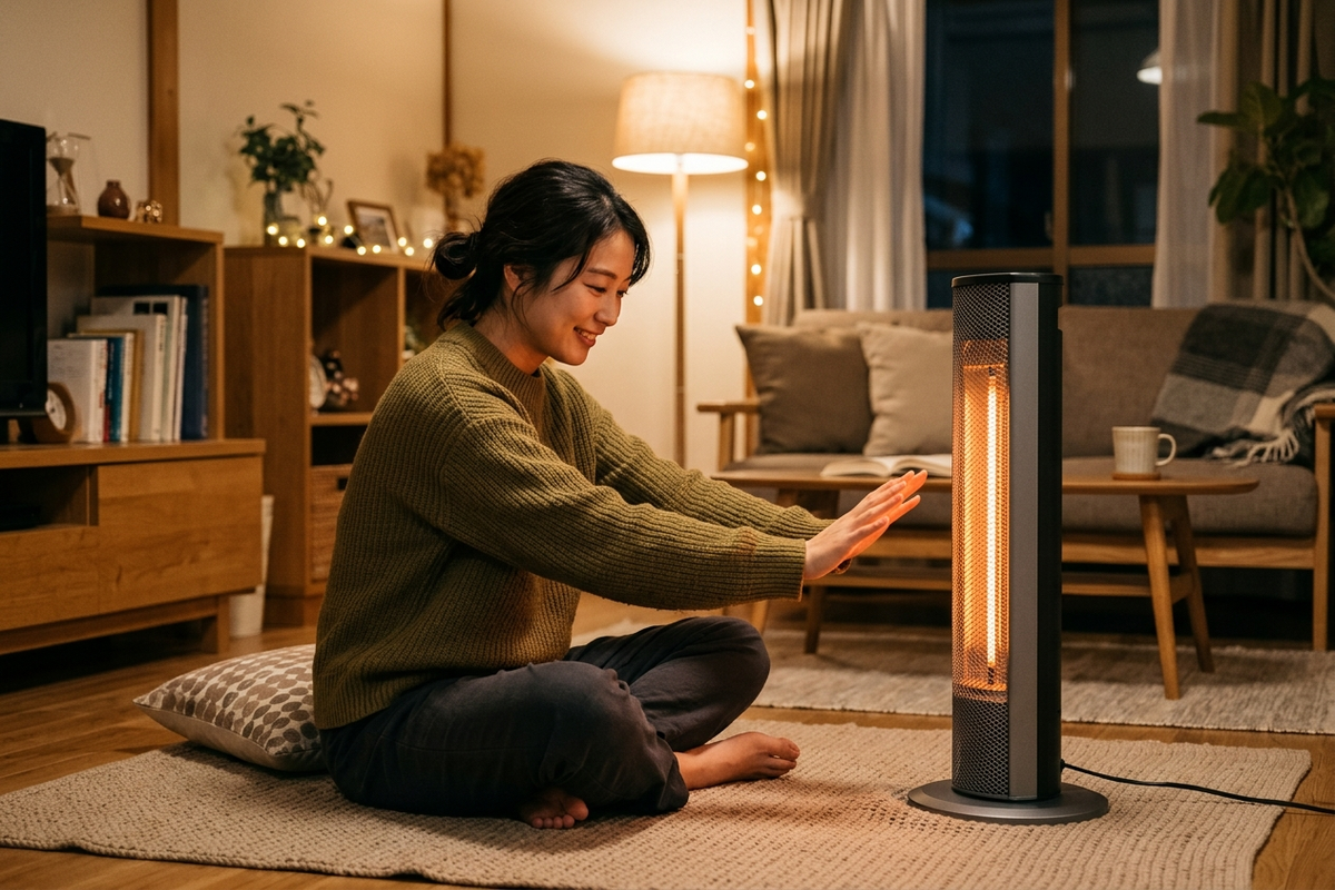 セラミックヒーターは電気ストーブより本当にすぐ暖まる？速暖性をデータで検証【2026年版】