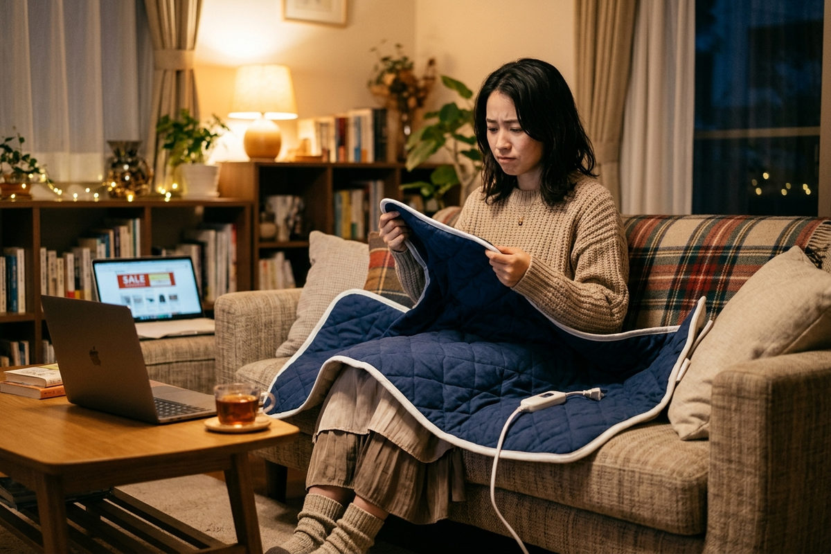 ブラックフライデーで来年の防寒グッズを早買いしてサイズ違いだった話｜電気毛布で後悔しないための採寸チェック【2026年版】