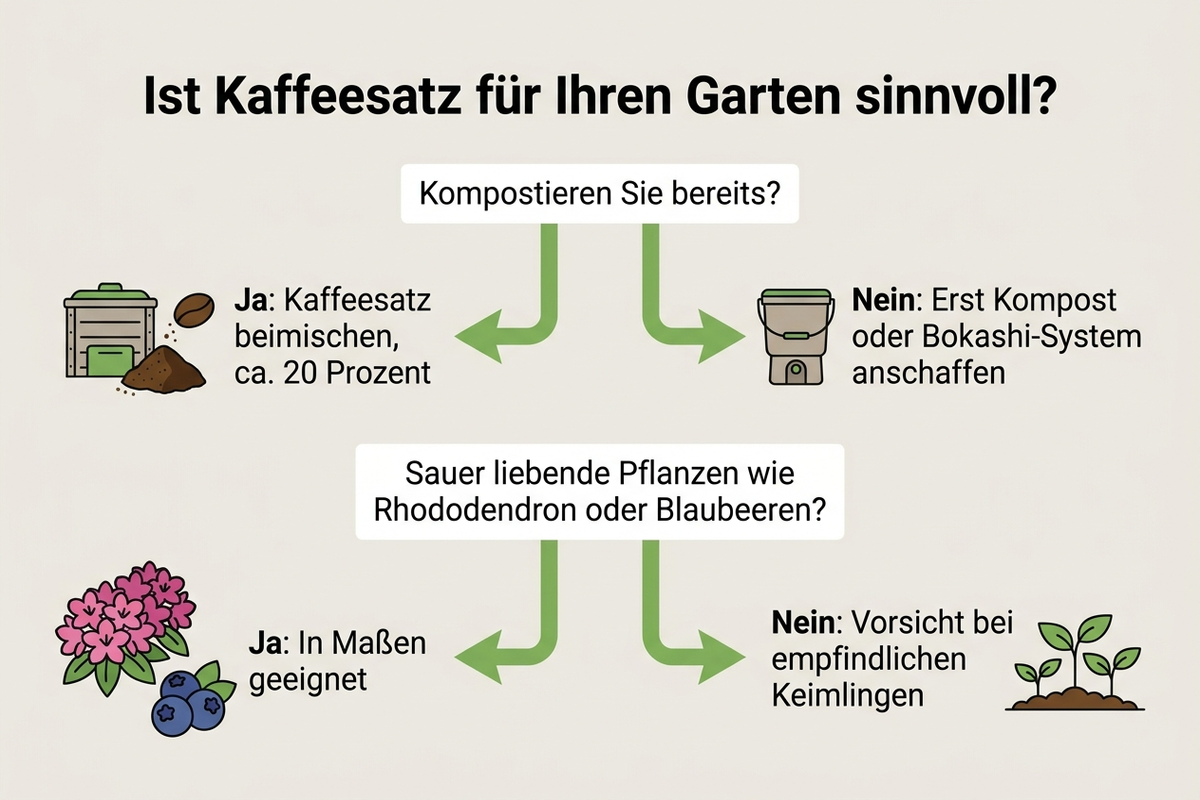 Entscheidungshilfe: Wann ist Kaffeesatz im Garten sinnvoll