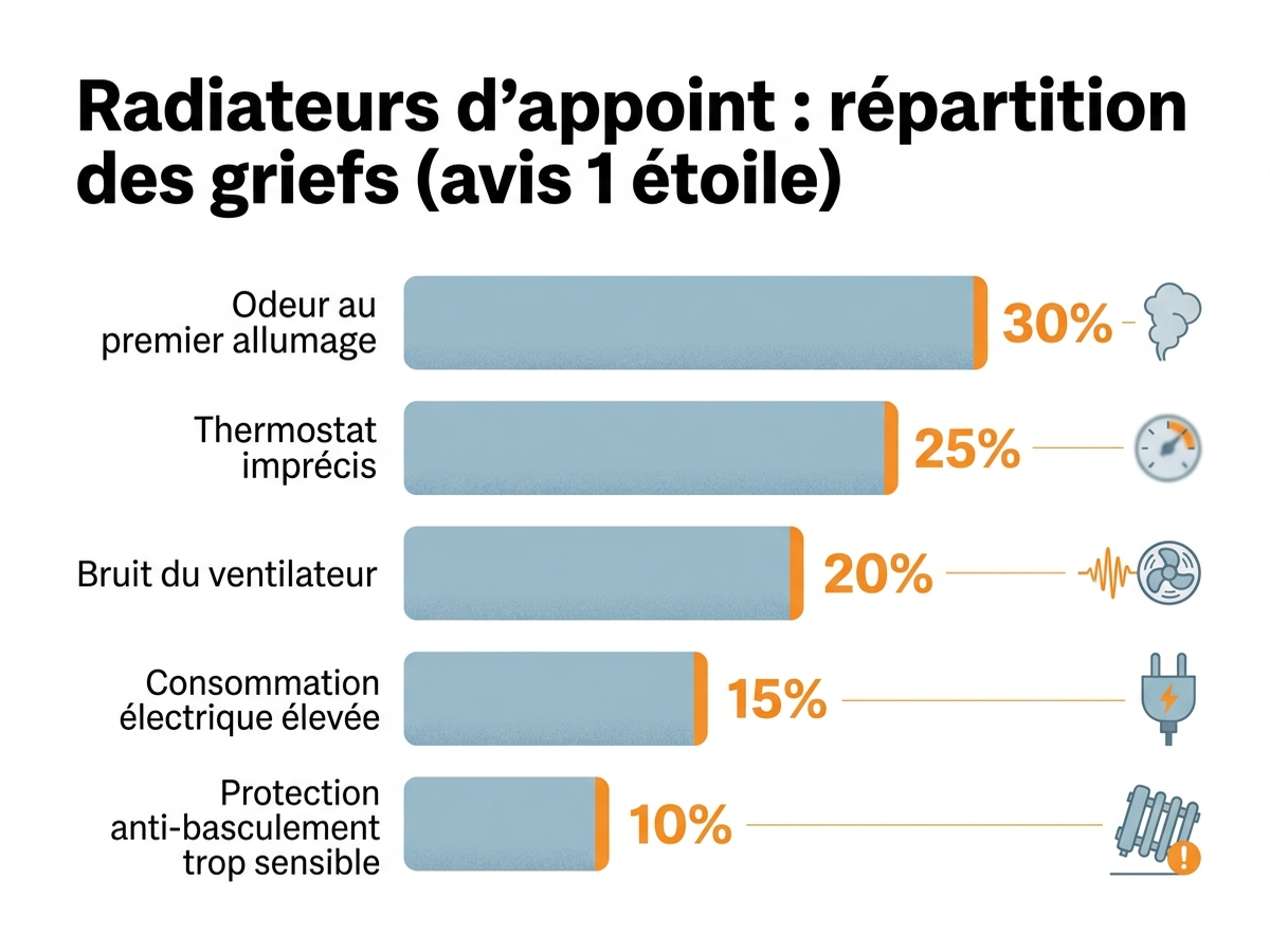 Répartition des griefs dans les avis 1 étoile