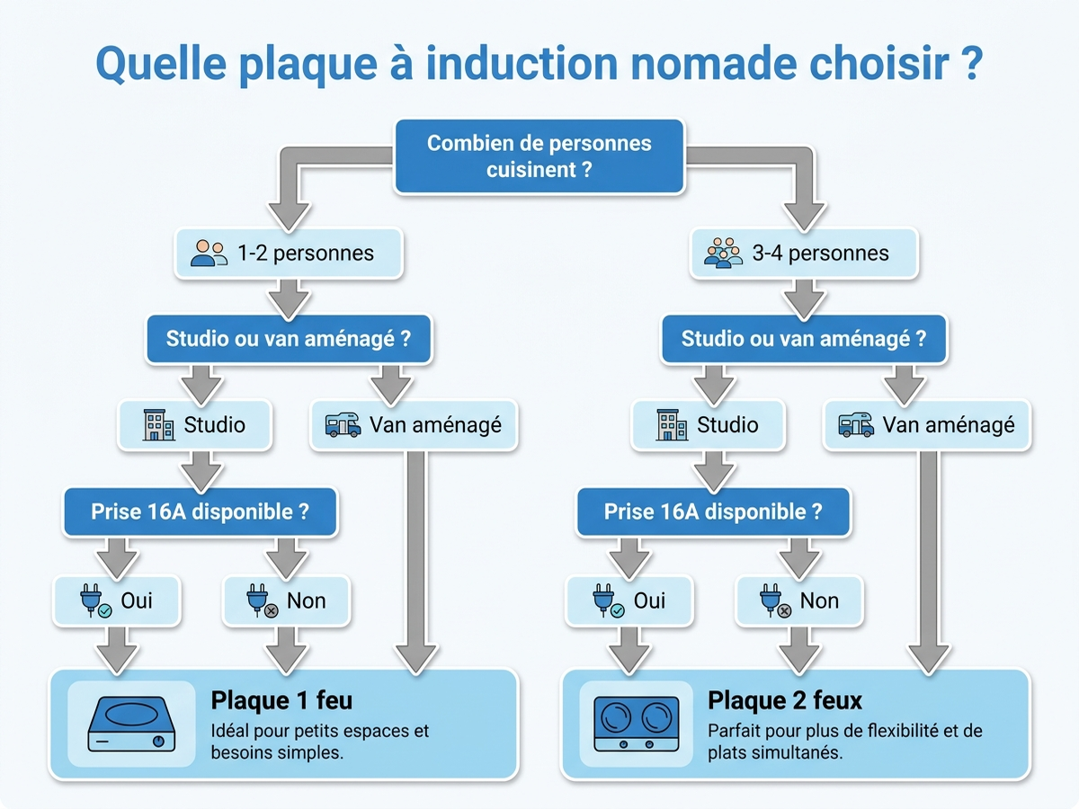 Arbre de décision : quelle configuration de plaque nomade choisir