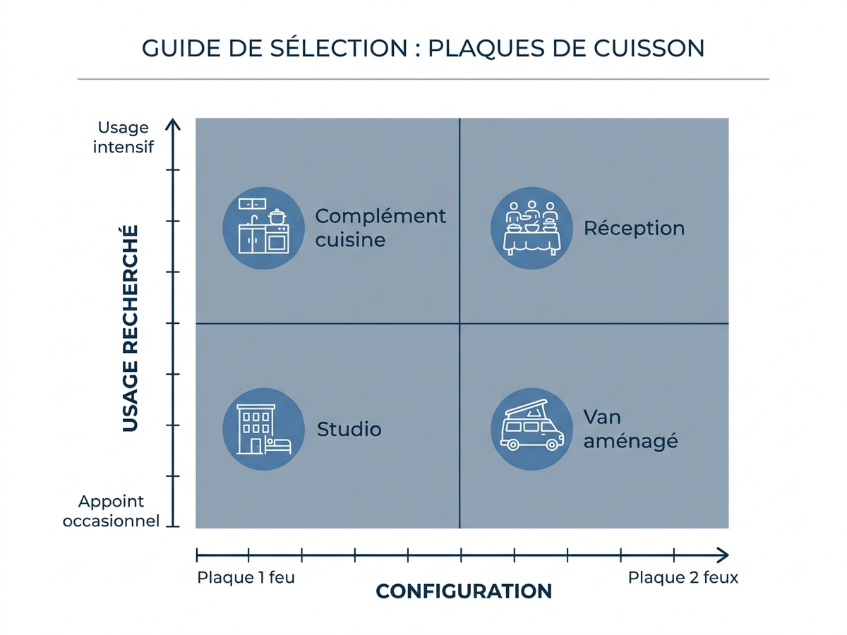 Rapport entre configuration (1 feu / 2 feux) et usage recherché