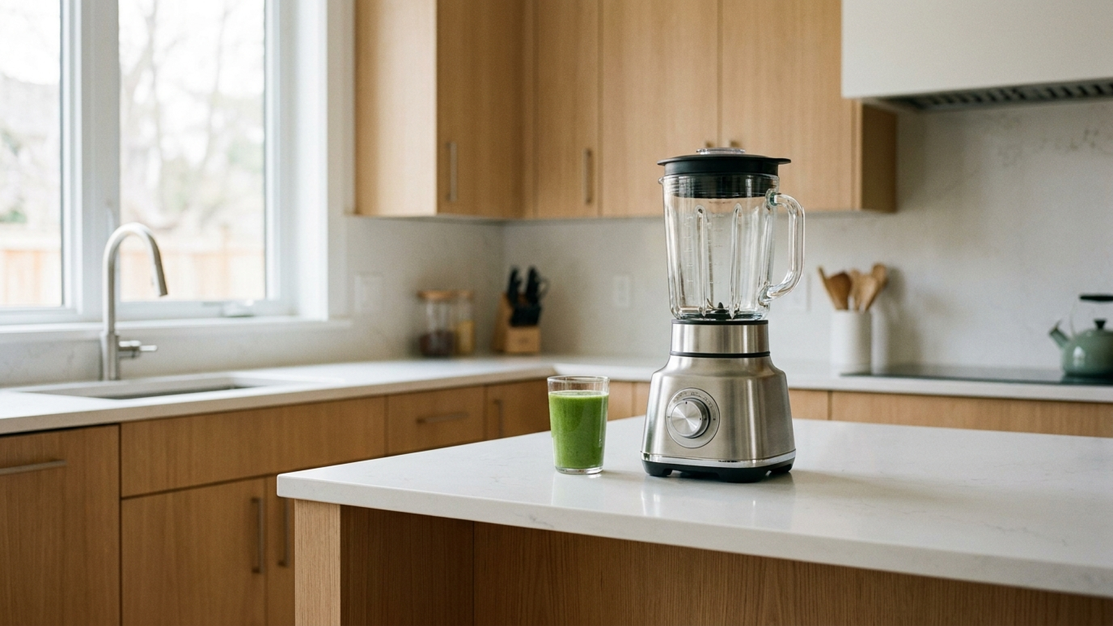 Blender haute puissance sur un plan de travail de cuisine