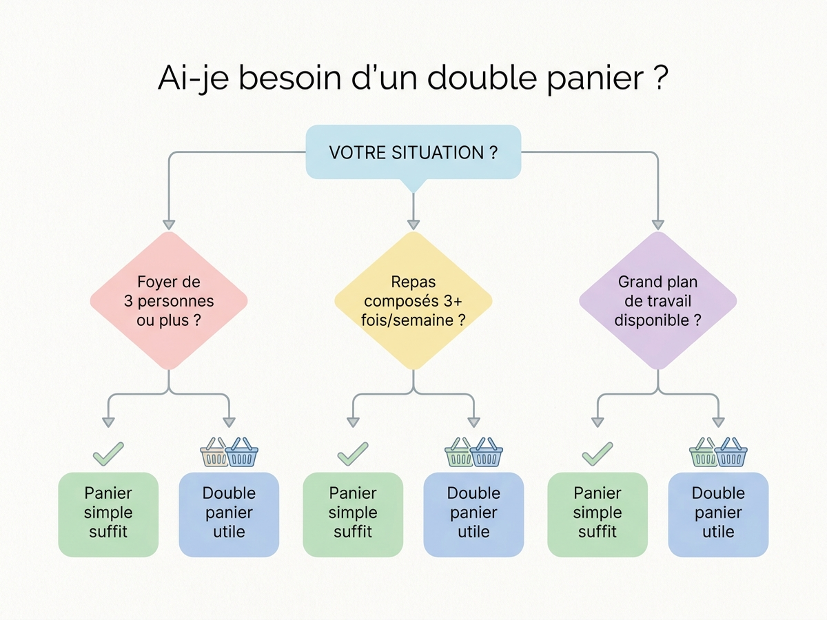 Arbre de décision : ai-je besoin d'un double panier