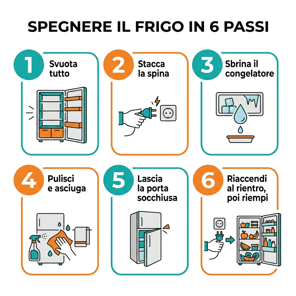 Spegnere il frigorifero in 6 passi: la procedura corretta